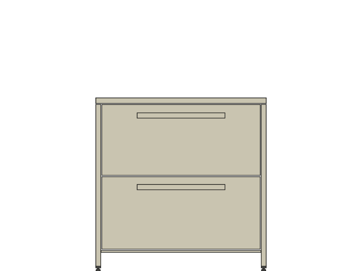 Brede ladekast