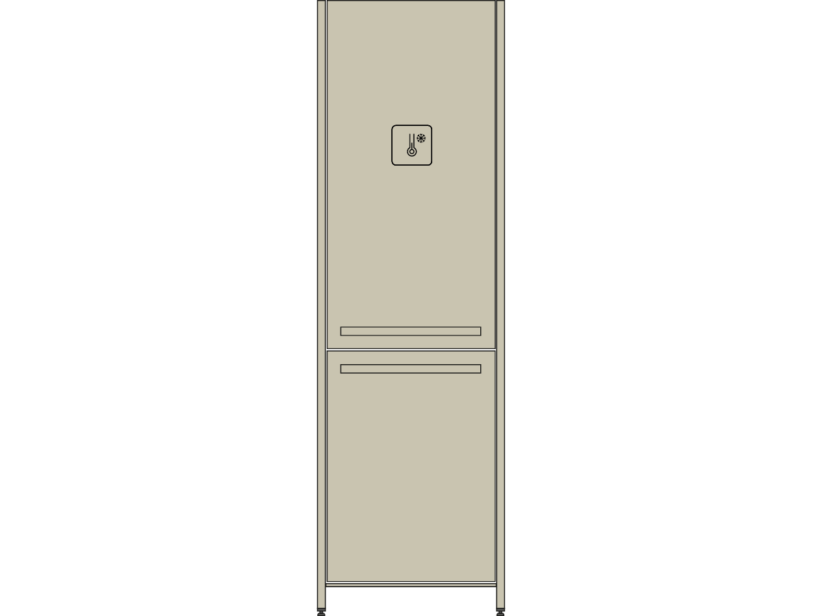 Hoge koelkast 451