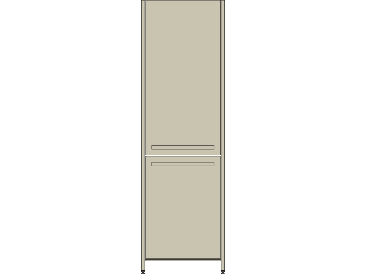 Dubbele deurkast 401