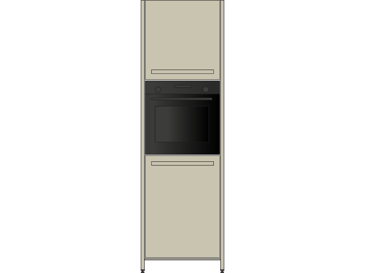 Hoge deurkast met oven 403