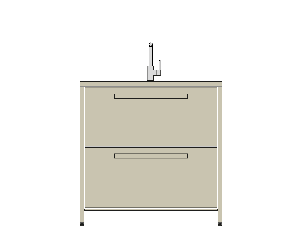 Brede spoelkast 213